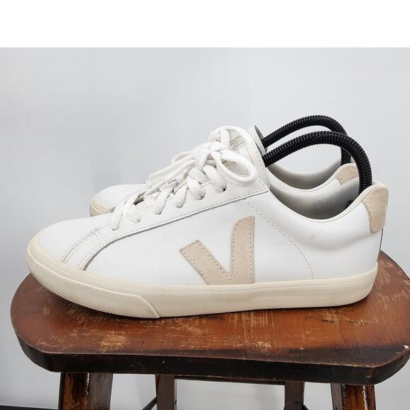 Veja Shoes - Veja Esplar Sneakers White Leather Size 8